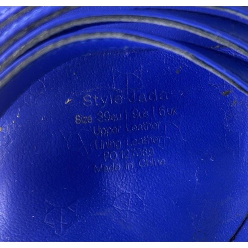 Naked Wolfe Platform Sandals jada Royal Blue Size EU 39 US 9 - Picture 13 of 13
